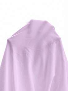 Aralina Winter / Summer Mesh Polka Dot Ruched Front Contrast Trims Cute Going Out Top - Lilac Purple - View 10