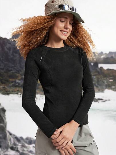 In My Nature 女士休闲插肩袖户外保暖T恤