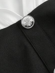 Women Blouses & Shirts - Black and White - View 4