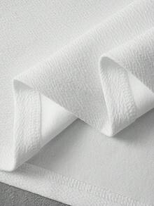 PAVTROS Áo thun nam tay ngắn cổ tròn màu trơn, kiểu dáng thường ngày, đa năng, thích hợp cho mùa hè. - trắng - Xem 8