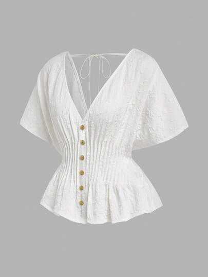 GlowEve Ladies' Woven French Casual Summer Shirt