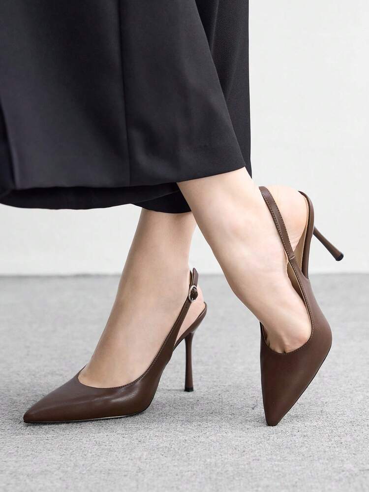 CUCCOO BIZCHIC Women's Pointed Toe Buckle Design Fashion High Heel Sandals For Daily Wear