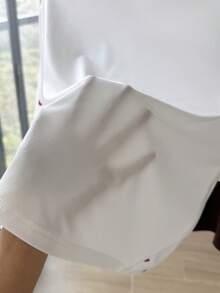 Comfortcana Kaos Wanita Ukuran Besar Motif Hati Warna Polos Leher Bulat Lengan Pendek - MultiWarna - View 8