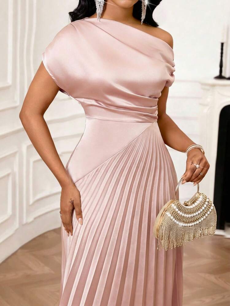 shein pink midi dress Light Pink Maxi Dress Pastel Pink Dress Casual SHEIN Raffina Women's  Elegant Light Pink Summer V-