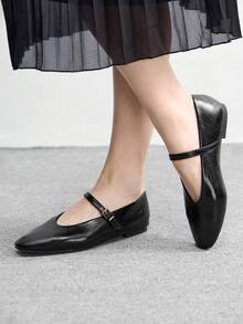 CUCCOO BIZCHIC Giày bệt casual thời trang, thoải mái và đa năng, thích hợp cho đi bộ, du lịch và kỳ nghỉ Giáng sinh. - Sơn đen - Xem 3