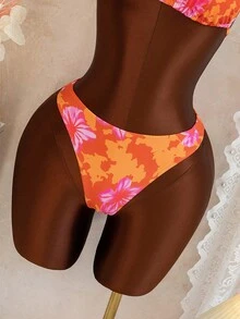Swim Vcay Bộ đồ 3 món dành cho nữ mùa xuân/hè, thích hợp cho lễ hội âm nhạc bãi biển, gồm áo cổ yếm hở lưng, chân váy và bikini. - Nhiều màu - Xem 4