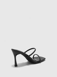 CUCCOO BIZCHIC Simple And Generous, Fashionable And Versatile, Elegant And Casual Workplace Commuter Women's High-Heeled Sandals - jet black - View 9