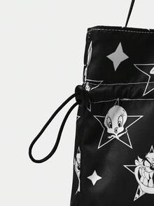 LOONEY TUNES X SHEIN 女士卡通印花图案便捷手提包 - 卡通 - 查看 4