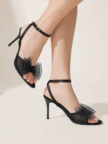 CUCCOO CHICEST New Stylish Black Pointed Toe High Heel Sandals For Women Elegant Shoes Wedding Shoes - Black - View 3