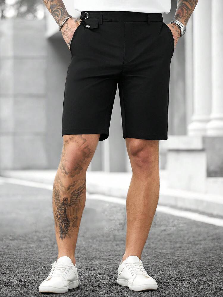 mens black dress shorts mens black dress shorts Men's Bermuda Shorts  Black