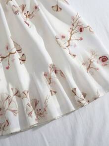 Airaco 女士印花吊带露背优雅夏季背心 - 白色 - 查看 4