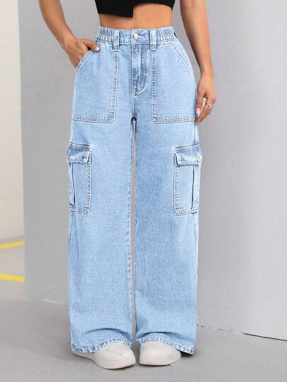 SHEIN ICON Jeans décontractés pour femmes