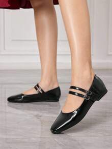 Sleekvia Women Flats - Black - View 5