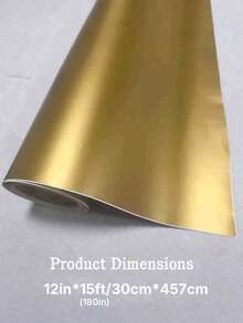 1 Sheet Golden Glitter Permanent Self-Adhesive Vinyl Sheet - Gold - View 6