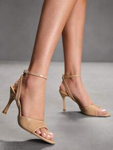 CUCCOO SZL Women Heeled Sandals Spring Shoes - Apricot - View 6