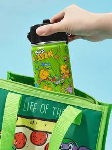 TEENAGE MUTANT NINJA TURTLES | SHEIN 360毫升/12盎司不锈钢保温防漏水杯，带吸管盖和硅胶吸管，方便男孩女孩使用，非常适合露营和上学使用。 - 綠色 - 查看 7