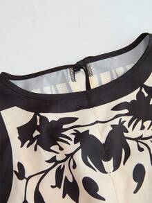 Franclia Bộ jumpsuit in họa tiết thanh lịch, thoải mái dành cho nữ, thích hợp cho kỳ nghỉ. - Nhiều màu - Xem 4