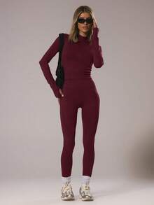Musera Sport Jaquetas esportivas femininas - Borgonha - Ver 1