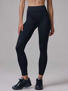 Musera Sport 网眼腰带塑形紧身裤 运动健身 健身房普拉提 日常休闲 - 黑色 - 查看 2