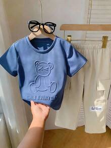 SHEIN Áo thun trẻ em trai - Nhiều màu - Xem 2