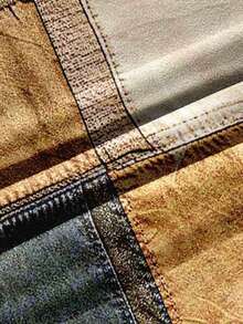 Glimmora 男士艺术复古拼接印花连帽衫，色彩鲜艳，穿着舒适，耶稣十字架信仰图案长袖卫衣，适合日常穿着 - 彩色 - 查看 4