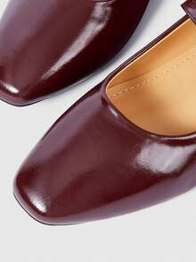 Sleekvia 女士平底鞋 - 酒紅色 - 查看 9