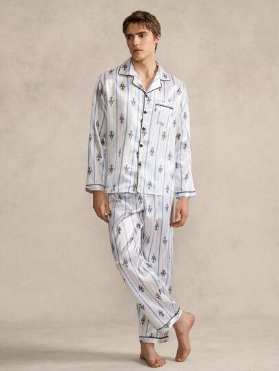 Standard Size Men's British Style Open Front Long Sleeve Pants Set