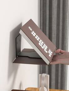 1/2/4/8 件装现代隐形悬浮书架，壁挂式多功能储物架，适用于家庭、办公室和书房 - 无需用电 - 彩色 - 查看 3