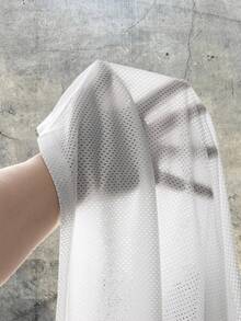 AXEPEAK Camisa polo casual de hombre con cuello vuelto, estampado de letras y ojos, para verano - Blanco - Ver 5