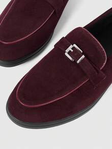 Sleekvia Casual Versatile Commuting Fringe Decor Flat Loafers - Red - View 8