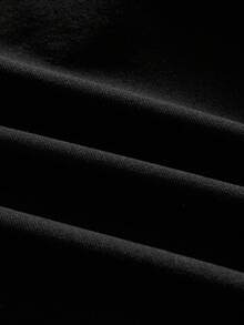 Manfinity VCAY Camiseta de manga corta con estampado gráfico, sudadera negra, camisa de diseño negro, suéter con estampado gráfico negro, suéter negro, sudadera para hombre - Multicolor - Ver 5