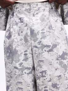 SUMWON Calça Cargo Camuflada de Ajuste Regular com Detalhes de Painel Lateral, Design de Impressão Inspirado no Militar - Verde - Visão 6