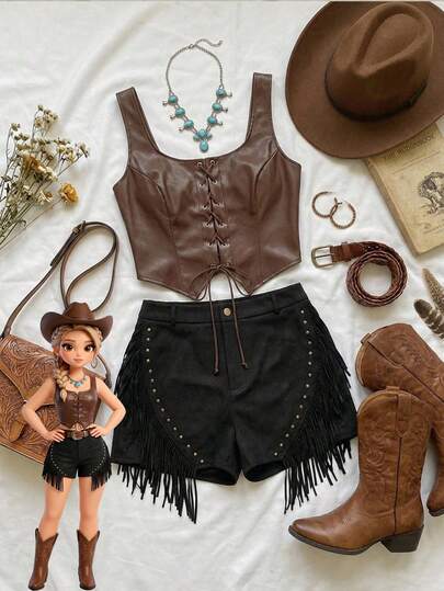 SHEIN MOD Top de tirantes premium mate con botones de ojal, bajo asimétrico y nudo frontal para mujer de talla grande, top de tirantes que se puede usar por dentro y por fuera