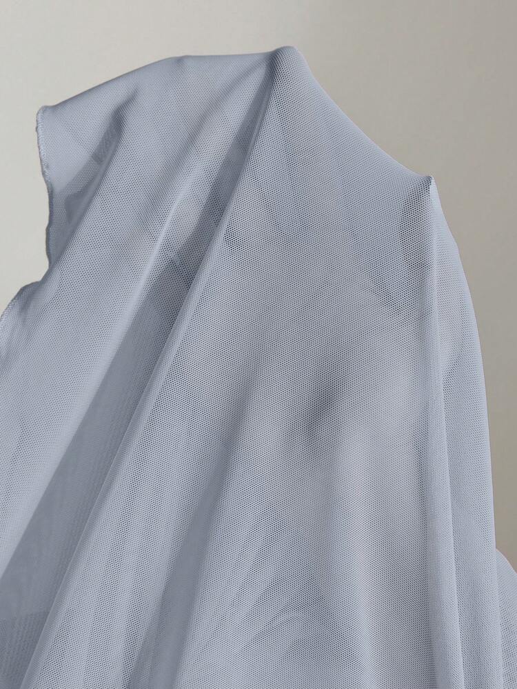 2026 Spring/Summer Stockholm Style Women's Teacher Outfit, High Collar Knit Top, Elegant Summer Blouse, Mesh Long Sleeve Shirt, Business Casual Women's Basic Top, Women's Holiday, Beach, Office Wear