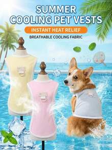 PETSIN 宠物春季新款狗狗服装 动物用品 宠物服装 狗狗背心 猫咪T恤 泰迪熊套装 小型动物服装 休闲酷炫背心 狗狗服装 猫咪服装 春夏两季新款背心 - 彩色 - 查看 3