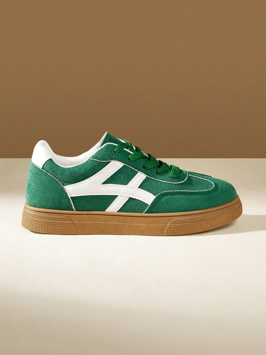 CUCCOO EASI Women's Casual Sneakers - green and white - View 1