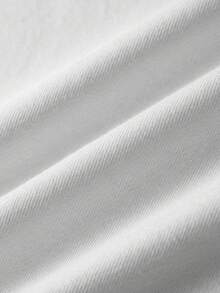 PAVTROS Men's Loose Crew Neck Short Sleeve T-Shirt, White, Minimalist Design With Rolled Hem - White - View 7