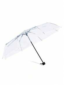 SHEIN Foldable Automatic Open/Close Umbrella With Reinforced Steel Frame (Black Edge) For Quick Folding. - Multicolor - View 11