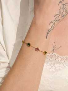 Glisma Vòng tay dây chuyền nữ, Trang phục, Phong cách cổ điển, Kim loại/Chất liệu, Đá quý, Dành cho mẹ/phụ nữ/bé gái/người mẹ, Cao cấp, Cổ điển, Sang trọng, Phong cách cổ điển, Trang phục, Sang trọng, Kim loại/Chất liệu, Cổ điển, Thanh lịch, Dành cho mẹ/phụ nữ/bé gái/người mẹ, Đá quý, Hình trái tim, Ngày lễ tình nhân, Vàng, Lễ Phục sinh, Du lịch/Bãi biển/Kỳ nghỉ, Phong cách Boho, Phong cách Grunge - Vàng - Xem 1