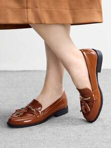CUCCOO BIZCHIC Ballerines pour femmes - Tabac - Voir 3