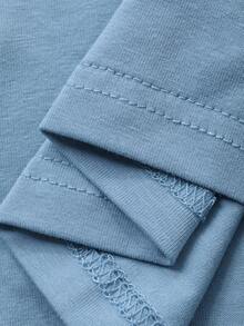 Livesso 女士夏季休闲印花吊带背心 - 淺藍色 - 查看 6