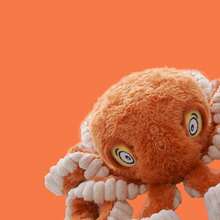 PETSIN Funny Octopus Shaped Plush Dog Toy With BB Barking Sound, Interactive Play For Dogs - Multicolor - View 9