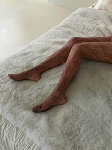 DAZY Women's Everyday Lace Footless Leggings - Coffee Brown - View 7