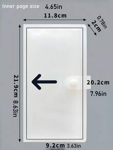 1个20/40卡槽A6透明卡套，3D浮雕贴纸相册剪贴簿用品照片账单整理器，大容量侧插文件夹，适用于办公学校文具文件备忘录收纳，热门系列 - 無色 - 查看 6