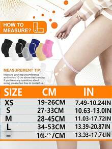 1只装排球护膝，适合舞者使用。柔软透气，男女通用，保护膝盖。适用于排球、足球、舞蹈、瑜伽、网球、跑步、骑行、健身、攀岩等运动。 - 彩色 - 查看 4