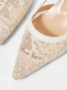 CUCCOO HITCHD Tacones altos de mujer con diseño de hebilla y punta afilada, versátiles para uso diario - Albaricoque - Ver 10