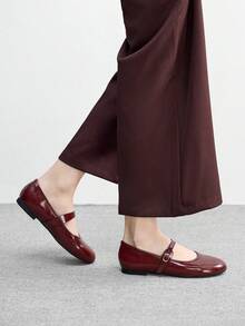 CUCCOO BIZCHIC Women Flats Spring Shoes For Daily Wear - Burgundy - View 3