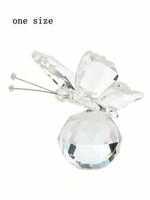 SHEIN 1pc Light Luxury Creative Transparent Crystal Butterfly - transparent - View 10