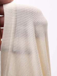 DAZY Women Summer Casual Solid Color Fitted Tank Top - Beige - View 6