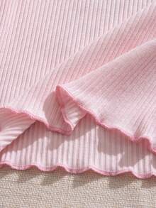 Souflis Souflis Baby Summer Sets New Arrival Casual Bear Embroidered Pattern Squishy Cotton Knit Pink Cute Tops Pink Shorts - Baby Pink - View 7